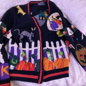 Berek vintage Halloween knit sweater cardigan